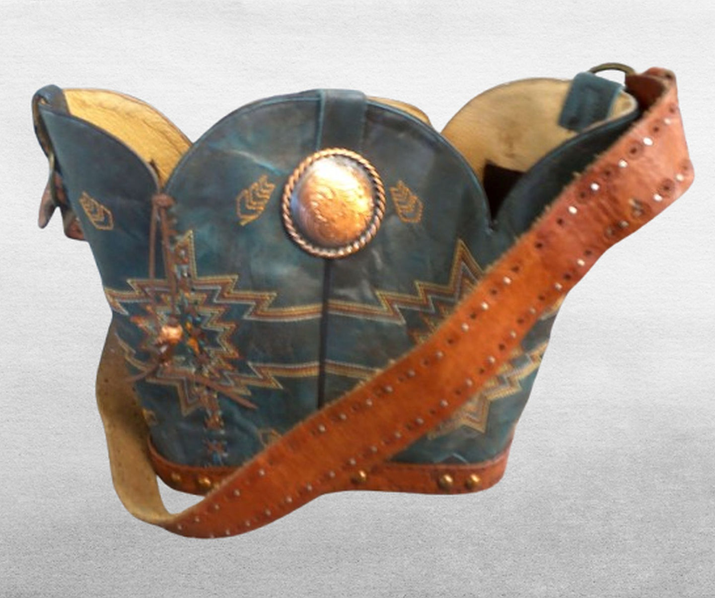 Santa Fe Inspired 6Pc Bundle - Mixed Bag Set handcrafted from cowboy boots. Shop  at ChrisThompsonBags.com and buy the best ["hair on hide"] at Chris Thompson Bags.
