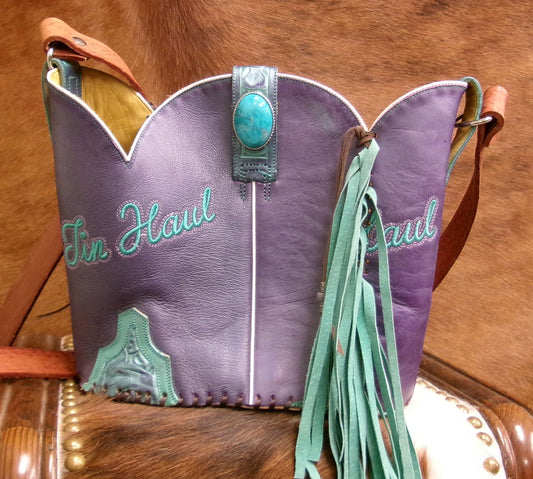 Bucket Bag Cowboy Boot Fringe Purse BK141