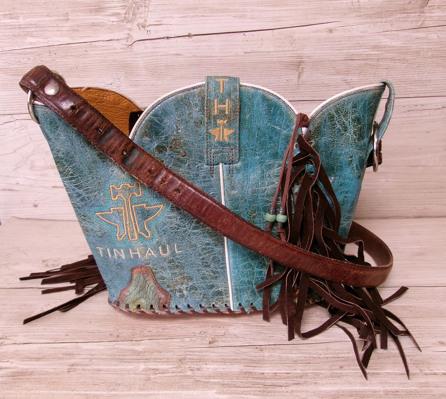 Bucket Bag Cowboy Boot Fringe Purse BK150