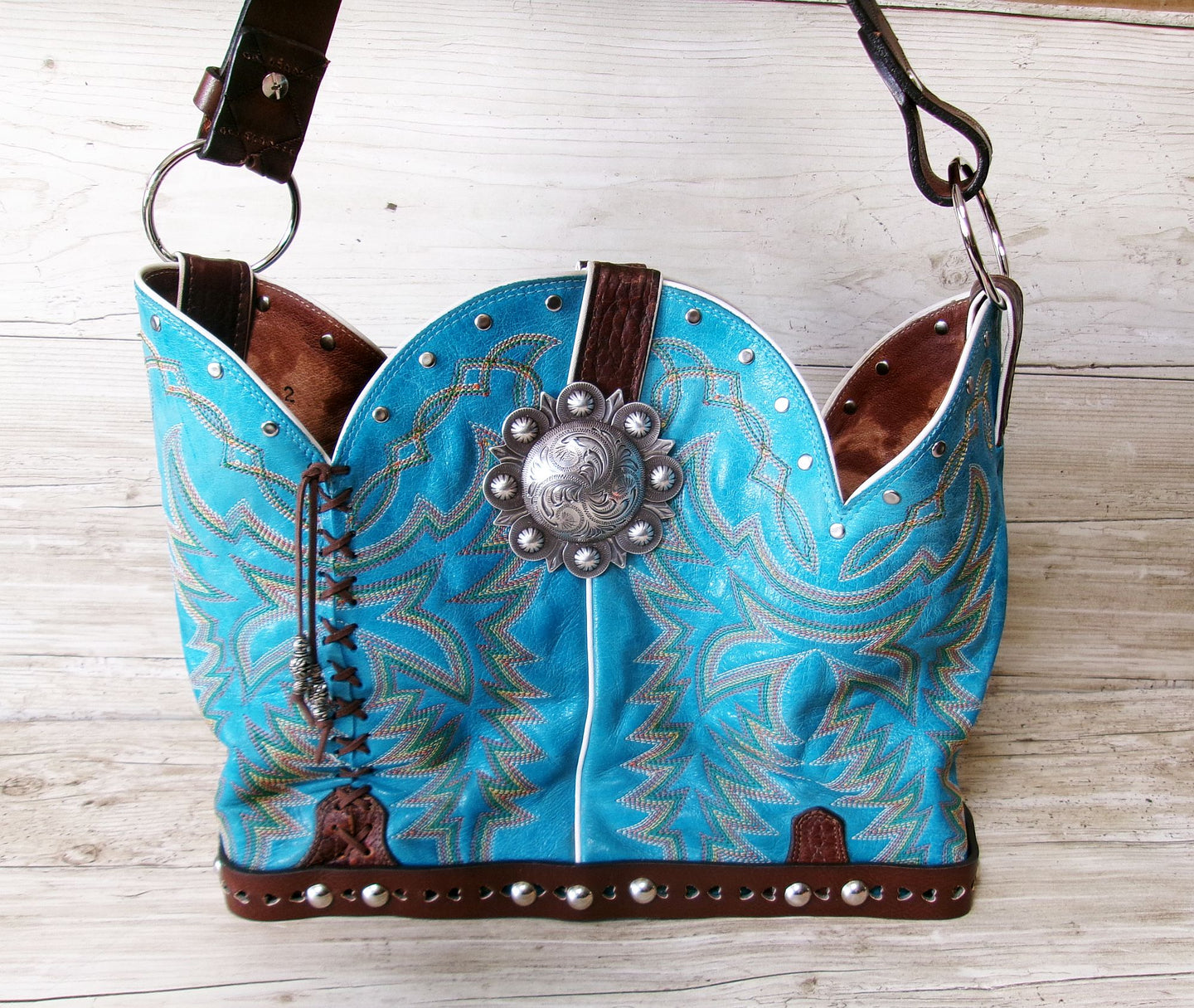 Bucket Bag Cowboy Boot Purse BK162