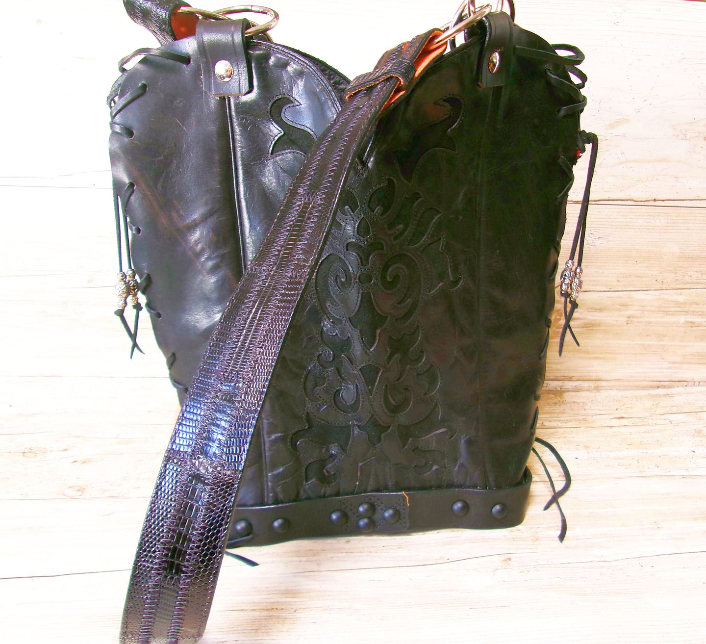 Double Cowboy Boot Purse db164