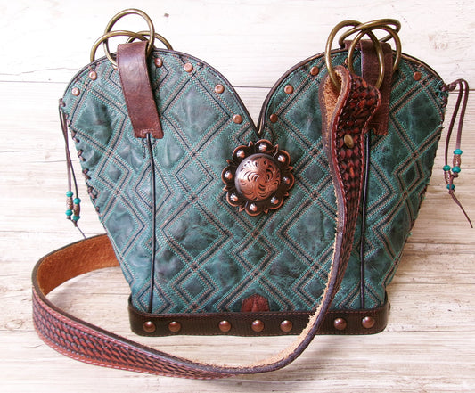 Double Cowboy Boot Purse BK165