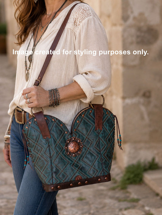 Double Cowboy Boot Purse db165