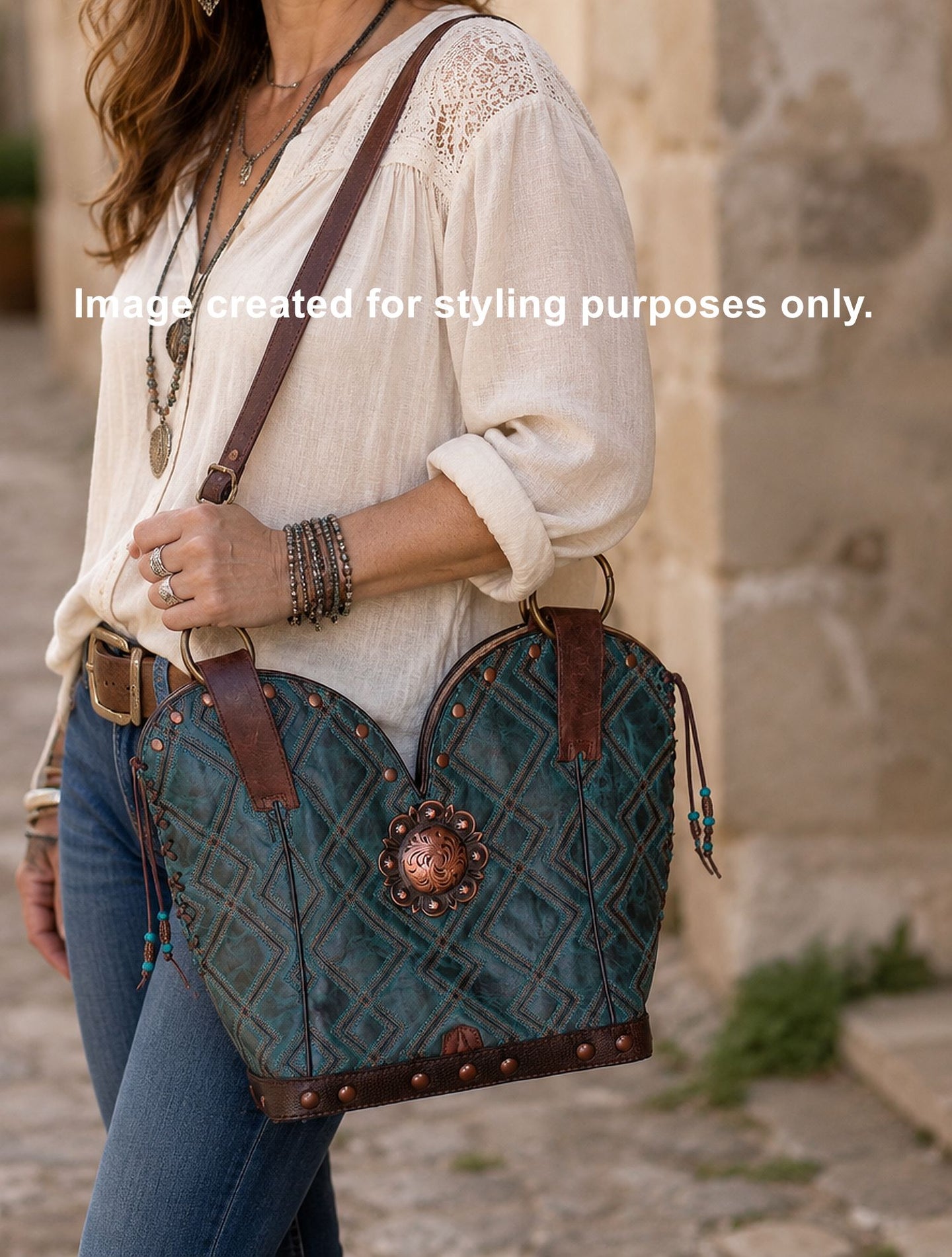 Double Cowboy Boot Purse db165