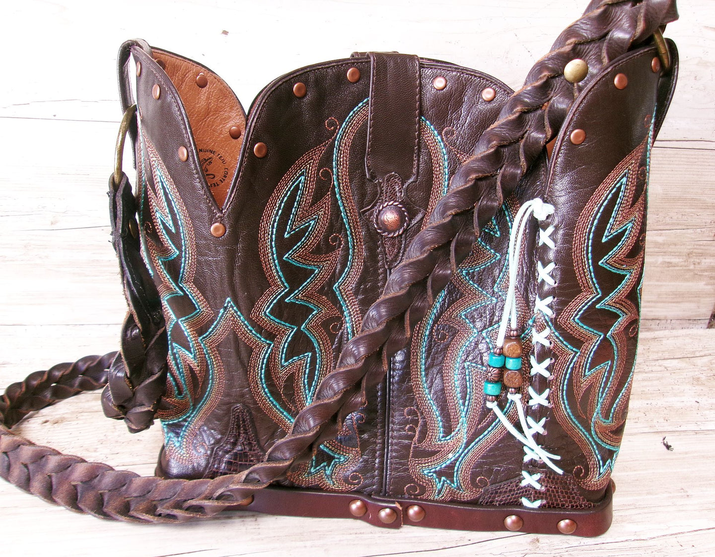 Bucket Bag Cowboy Boot Purse BK167