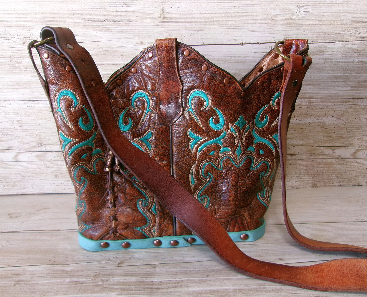 Bucket Bag Cowboy Boot Purse BK168