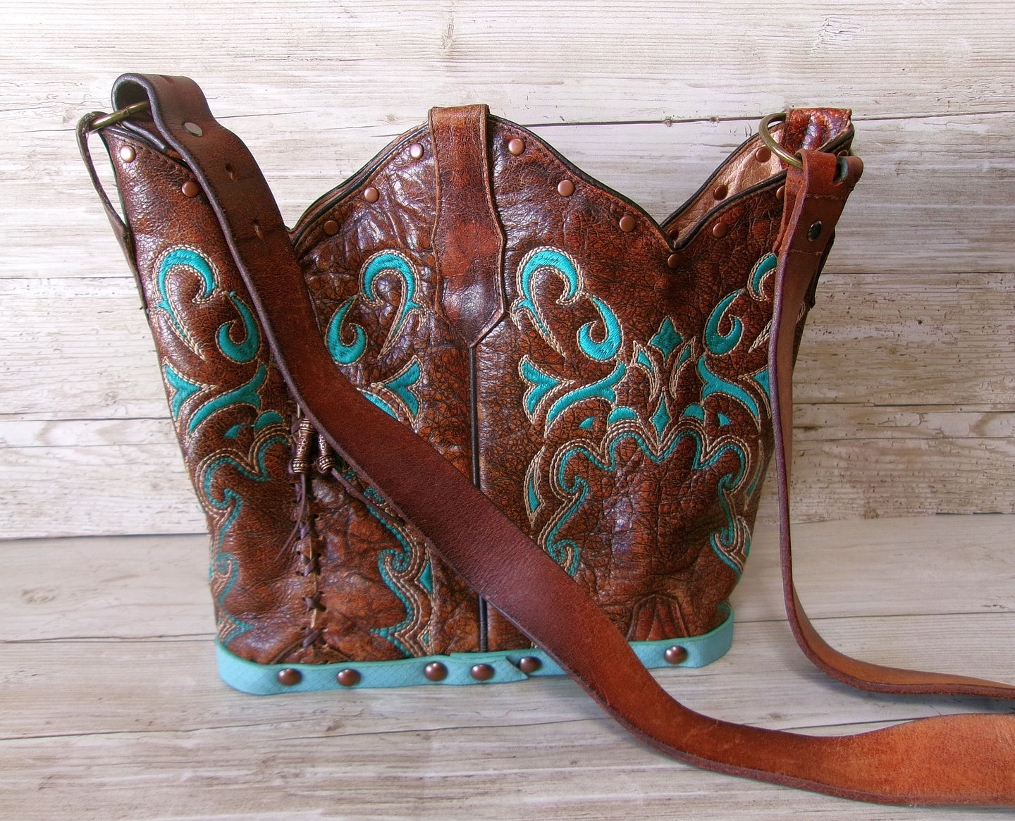 Bucket Bag Cowboy Boot Purse BK168