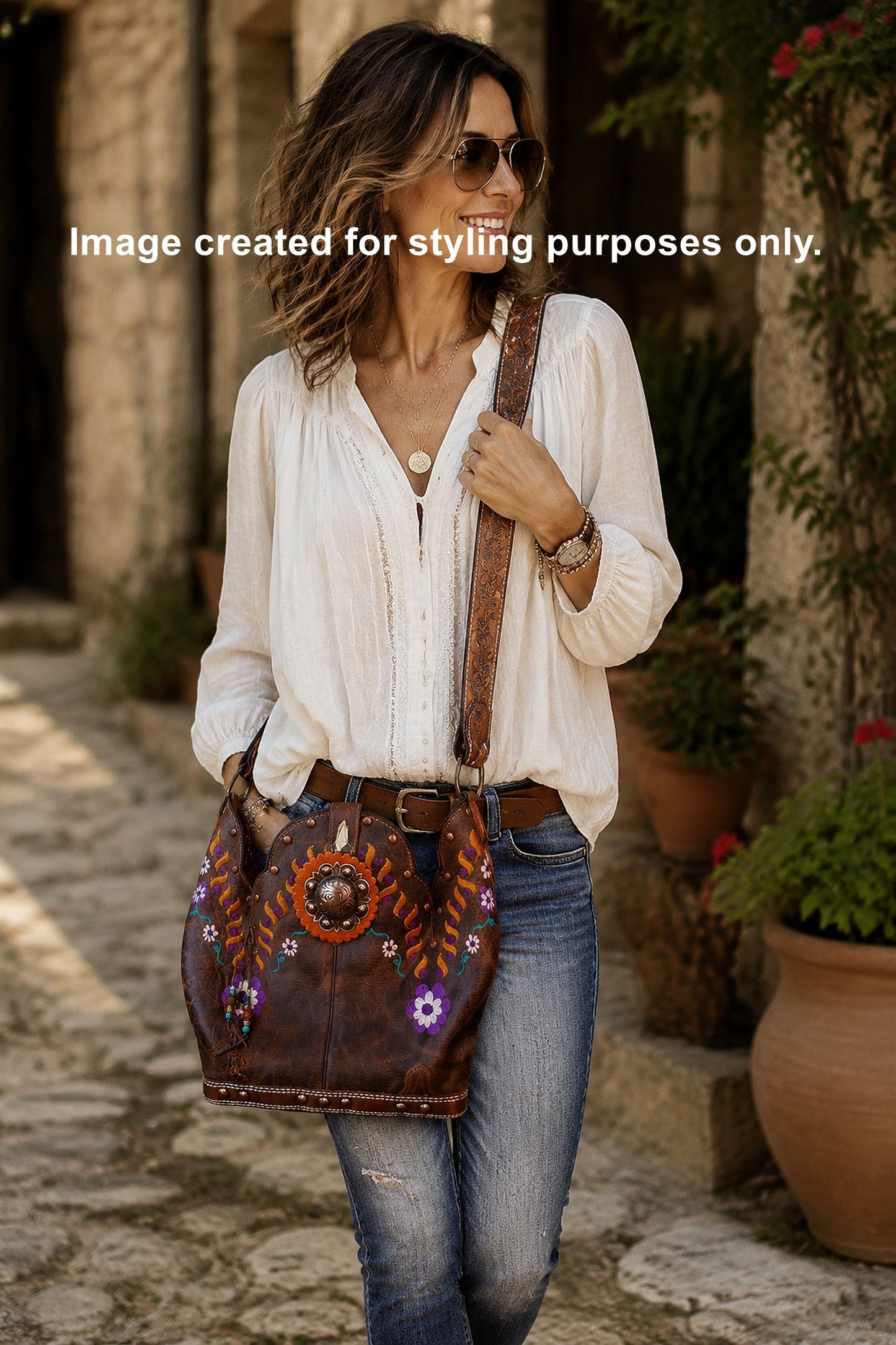Bucket Bag Cowboy Boot Purse BK171