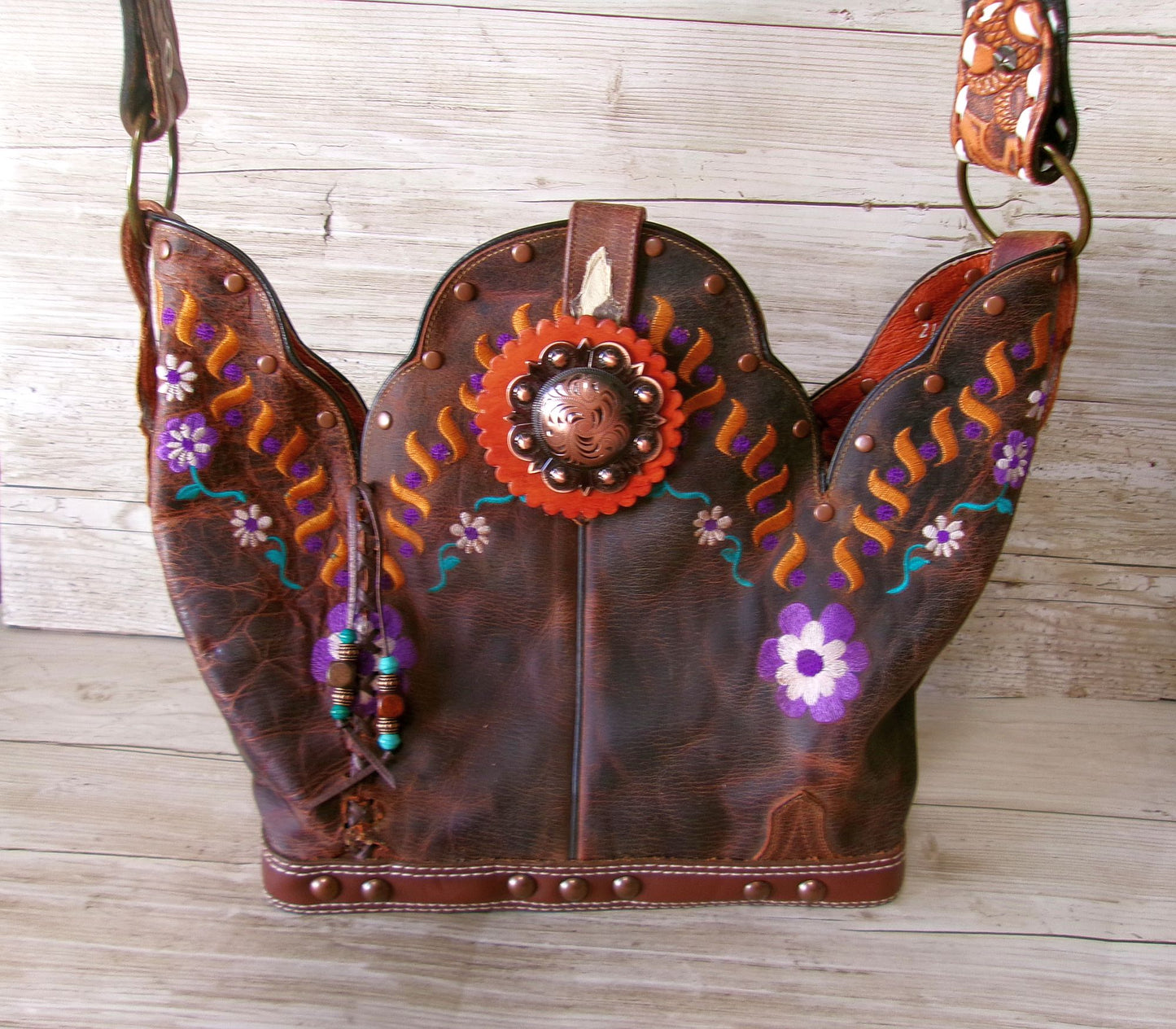 Bucket Bag Cowboy Boot Purse BK171