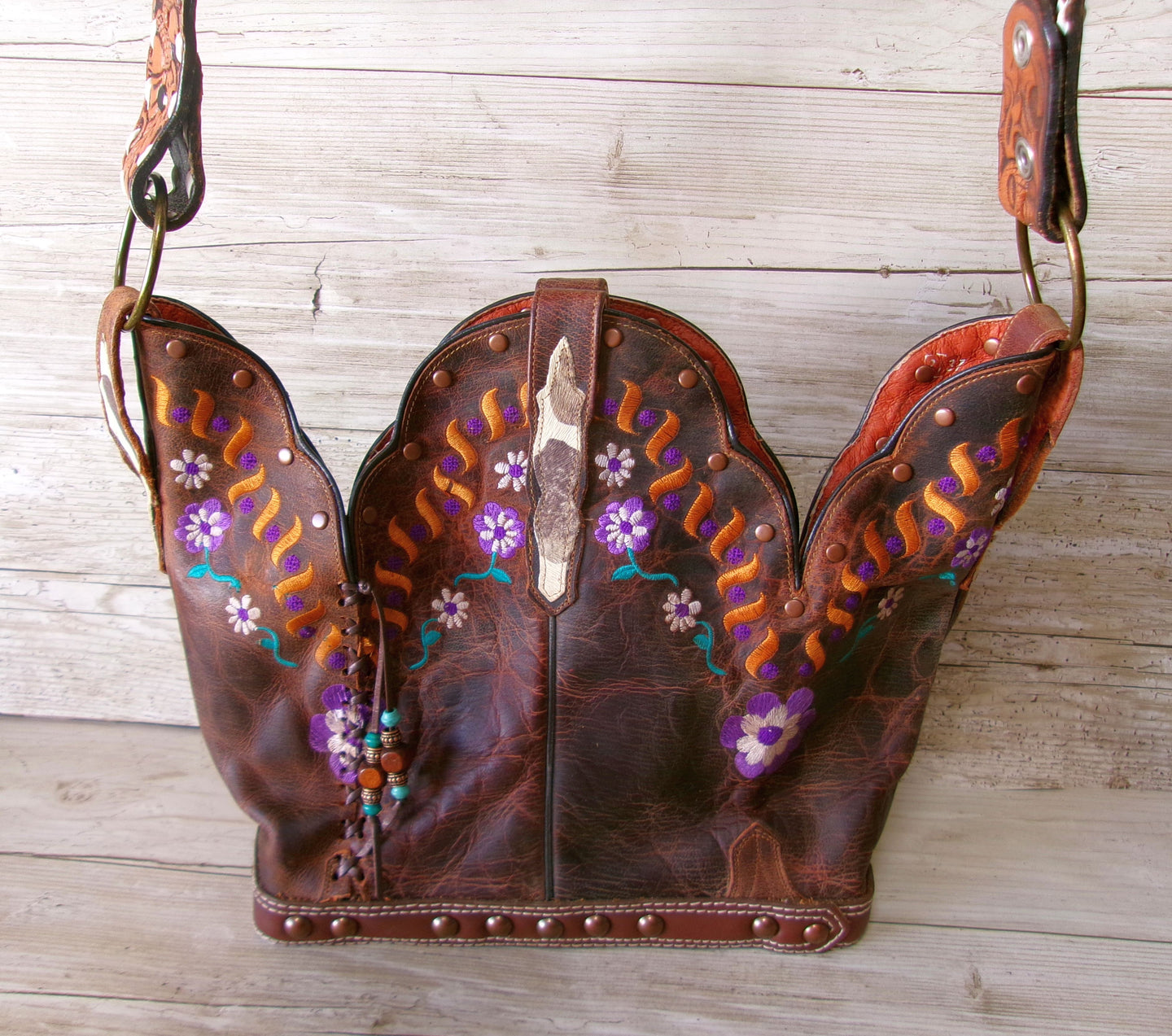 Bucket Bag Cowboy Boot Purse BK171