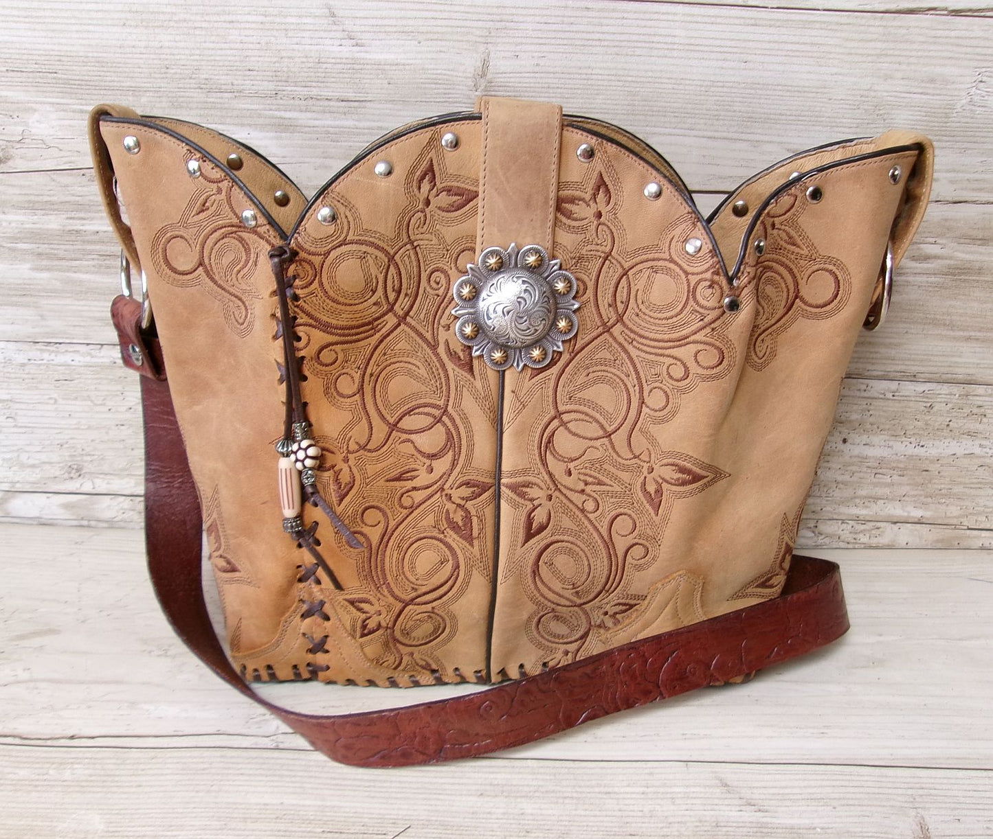 Bucket Bag Cowboy Boot Purse BK61