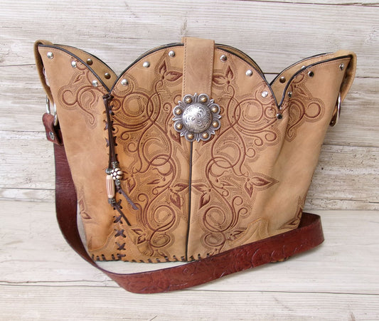 Bucket Bag Cowboy Boot Purse BK61