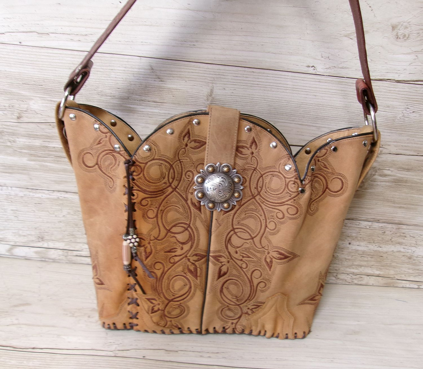 Bucket Bag Cowboy Boot Purse BK61
