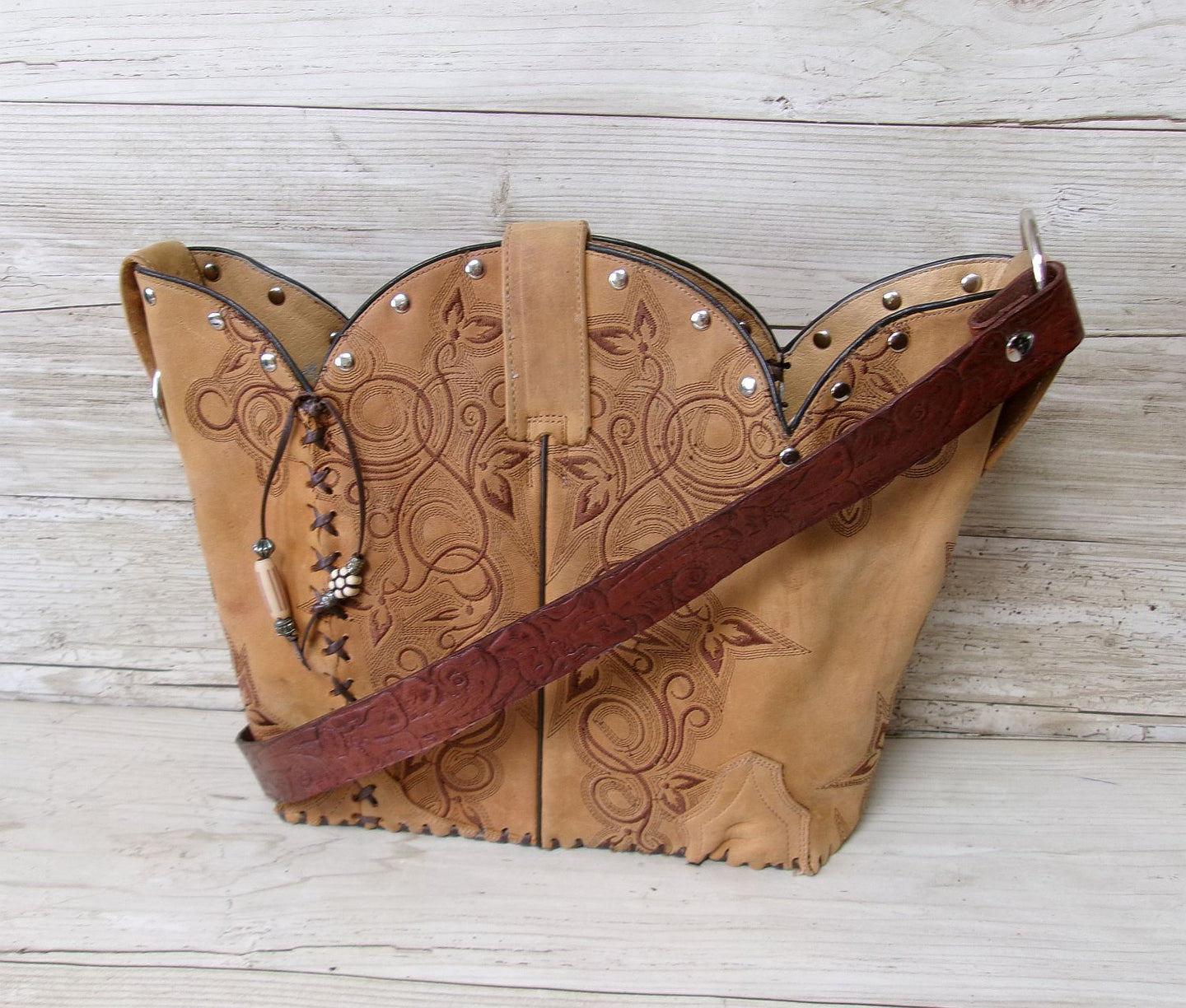 Bucket Bag Cowboy Boot Purse BK61