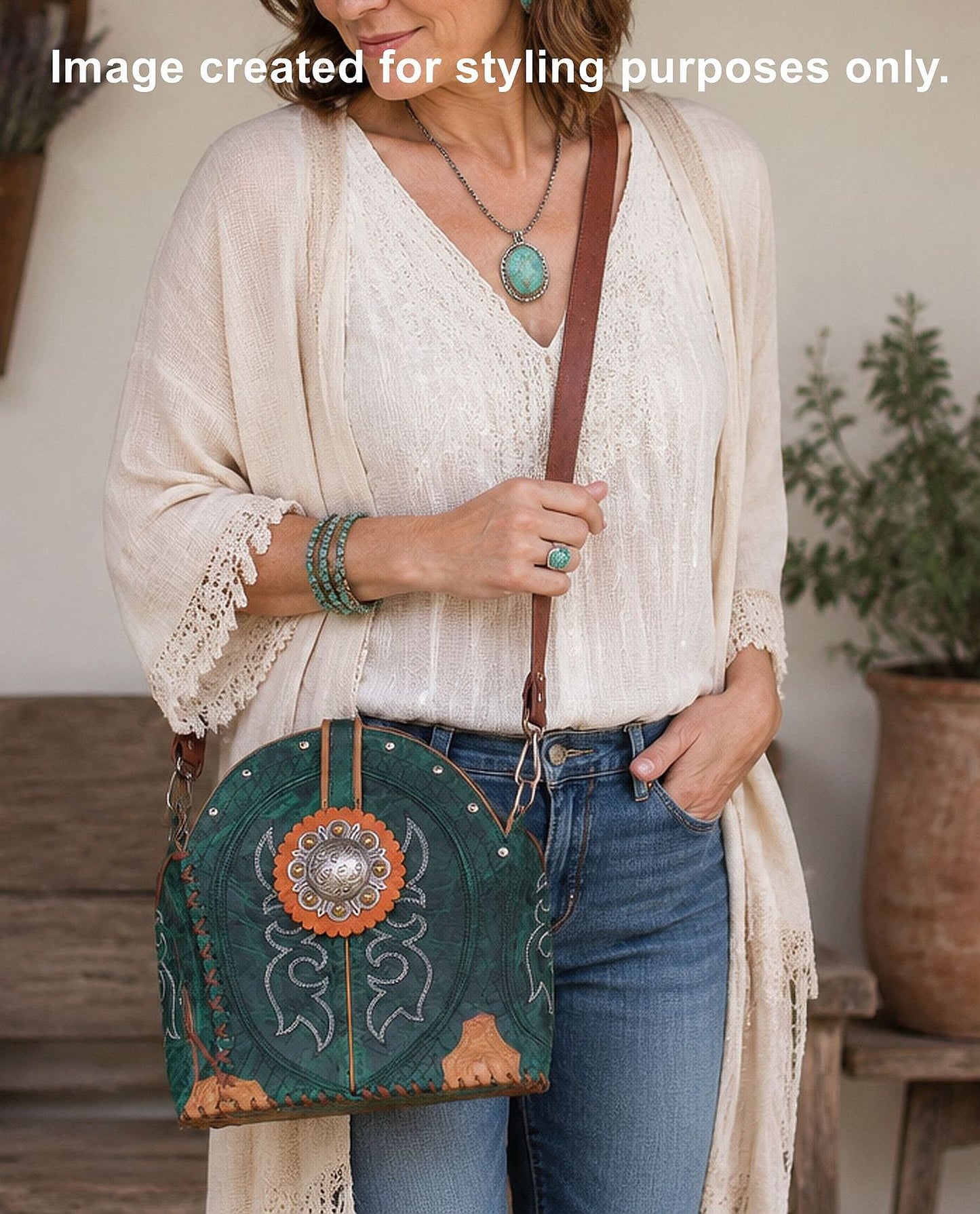Bucket Bag Cowboy Boot Purse BK91