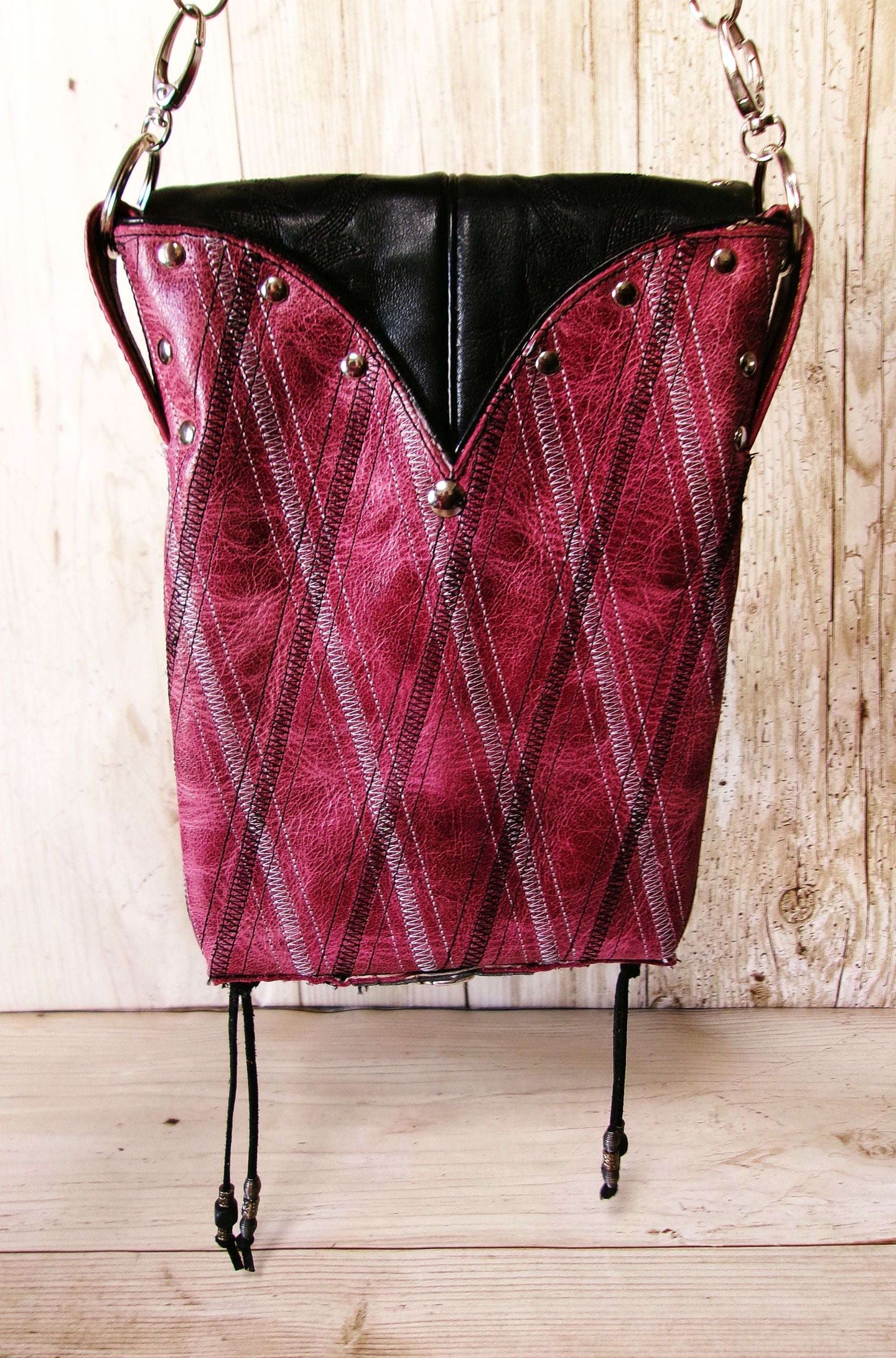 Crossbody Hipster Bag Bundle 3 Pc | Leather Bag | Phone Divider handcrafted from cowboy boots. Shop  at ChrisThompsonBags.com and buy the best [] at Chris Thompson Bags.