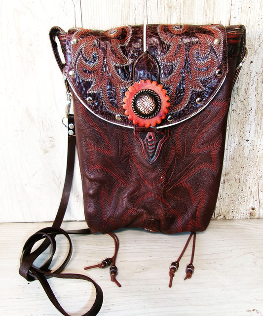 Cowboy Boot Crossbody Hipster Bag CB134