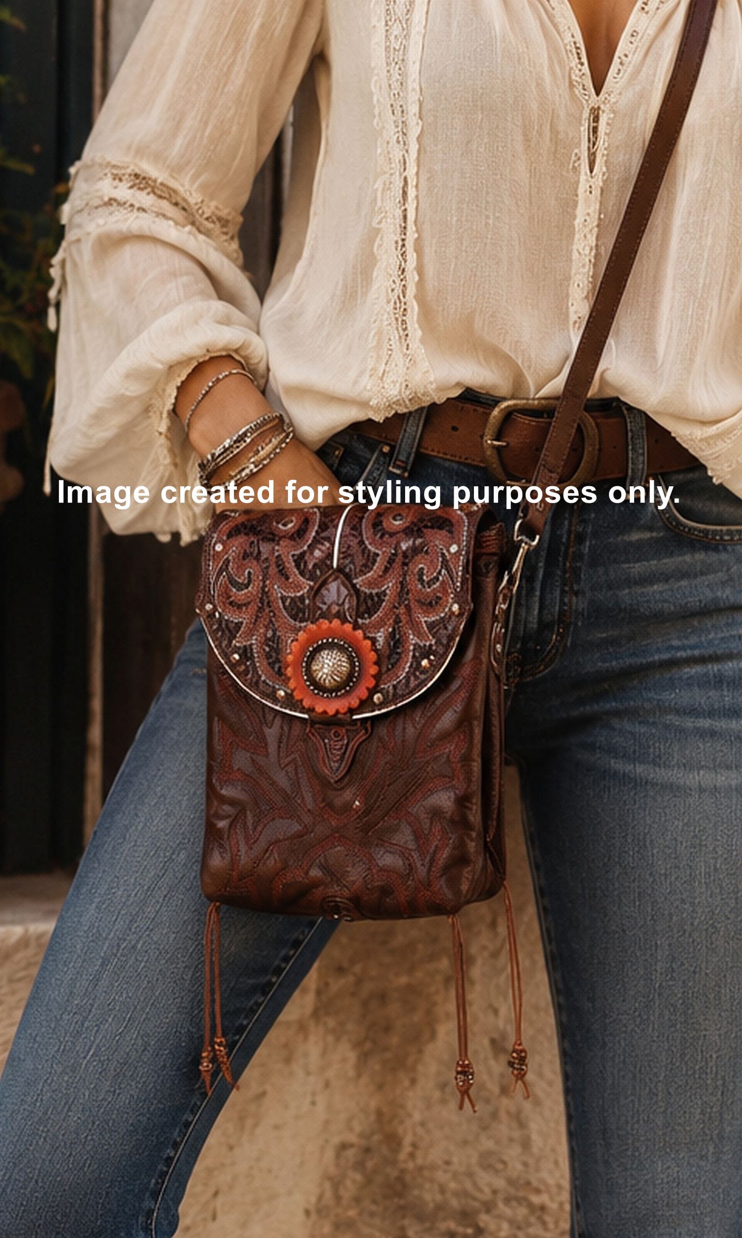 Cowboy Boot Conceal Carry Hipster Bag CB134
