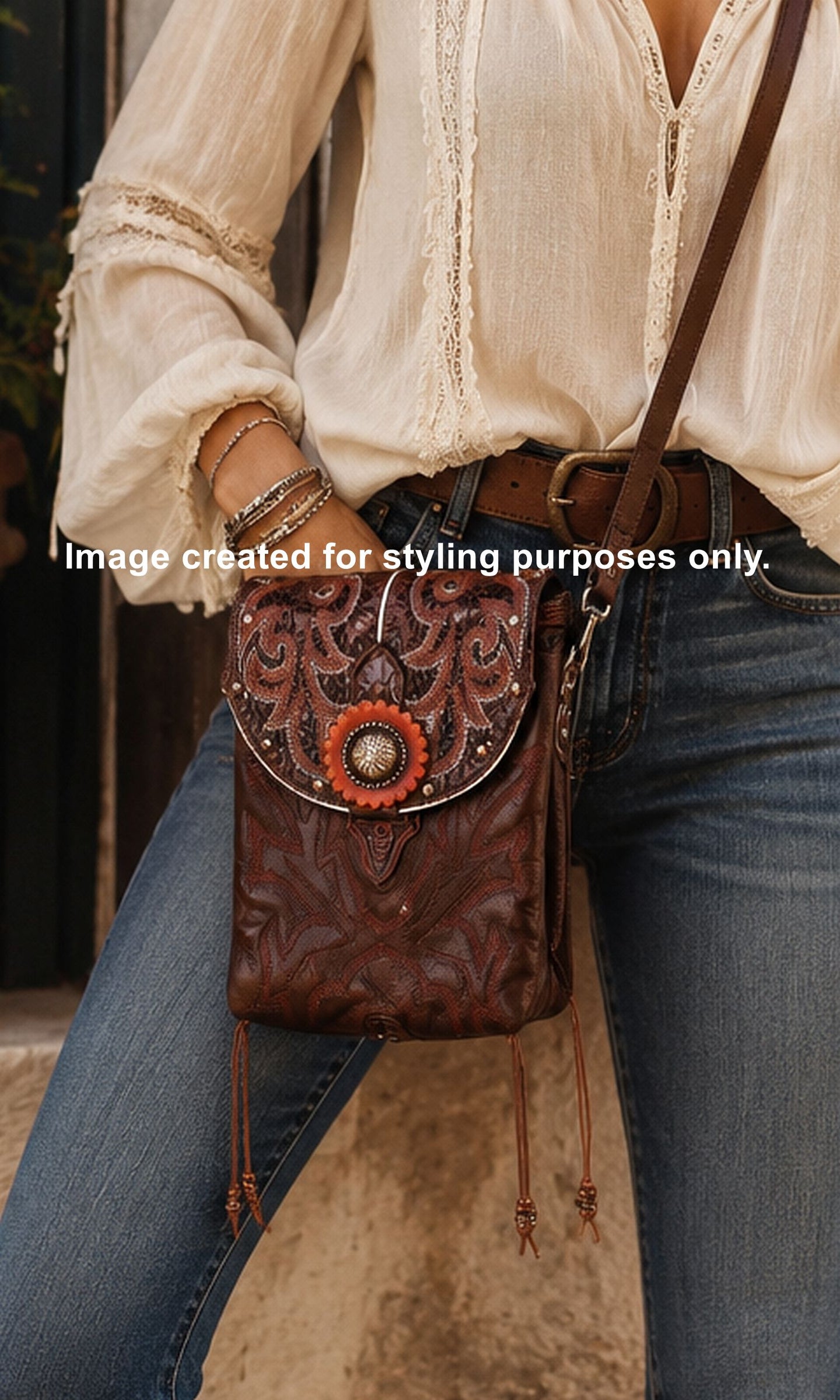 Cowboy Boot Conceal Carry Hipster Bag CB134