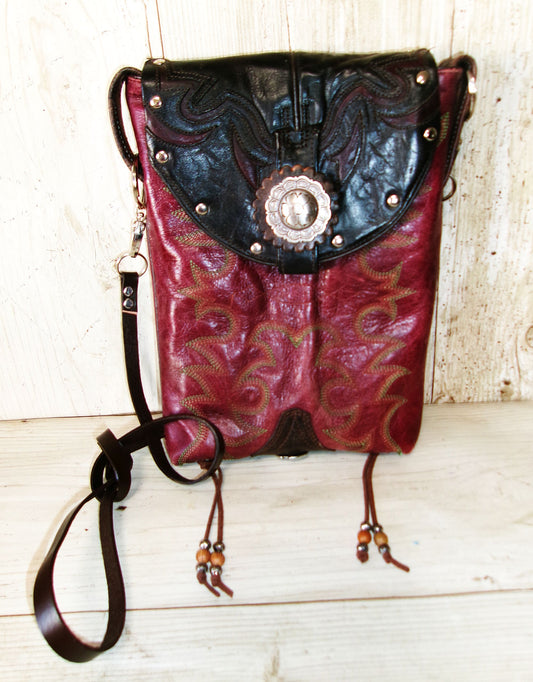 Cowboy Boot Crossbody Hipster Bag CB136