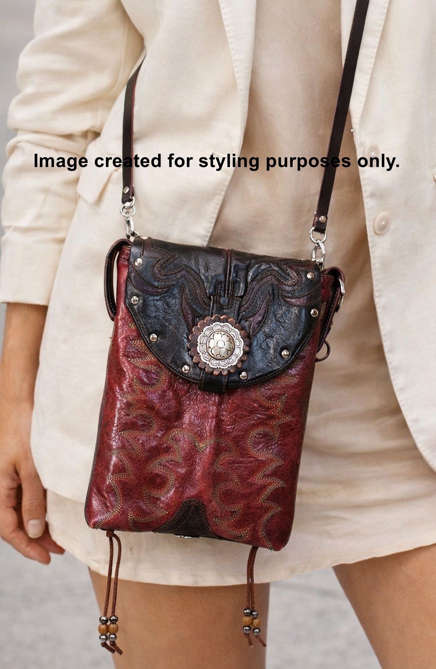 Cowboy Boot Conceal Carry Hipster Bag CB136