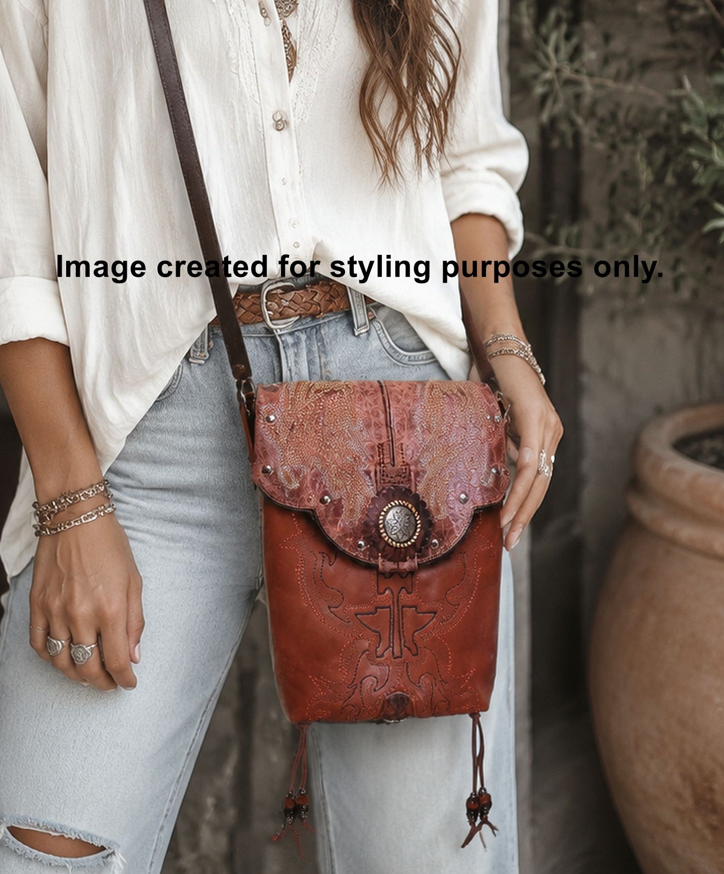 Cowboy Boot Conceal Carry Hipster Bag CB152