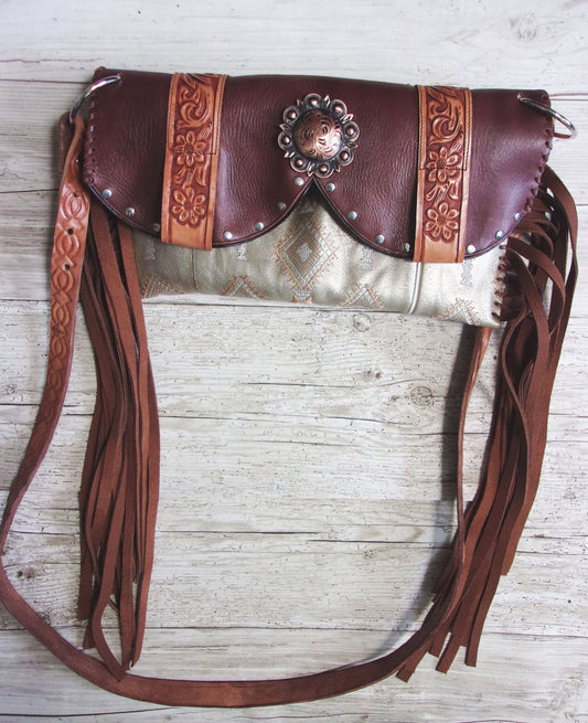 Clutch Cowboy Boot Purse CL13 handcrafted from cowboy boots. Shop Handbags at ChrisThompsonBags.com and buy the best ["Clutch","Crossbody","fringe","Medium"] at Chris Thompson Bags.