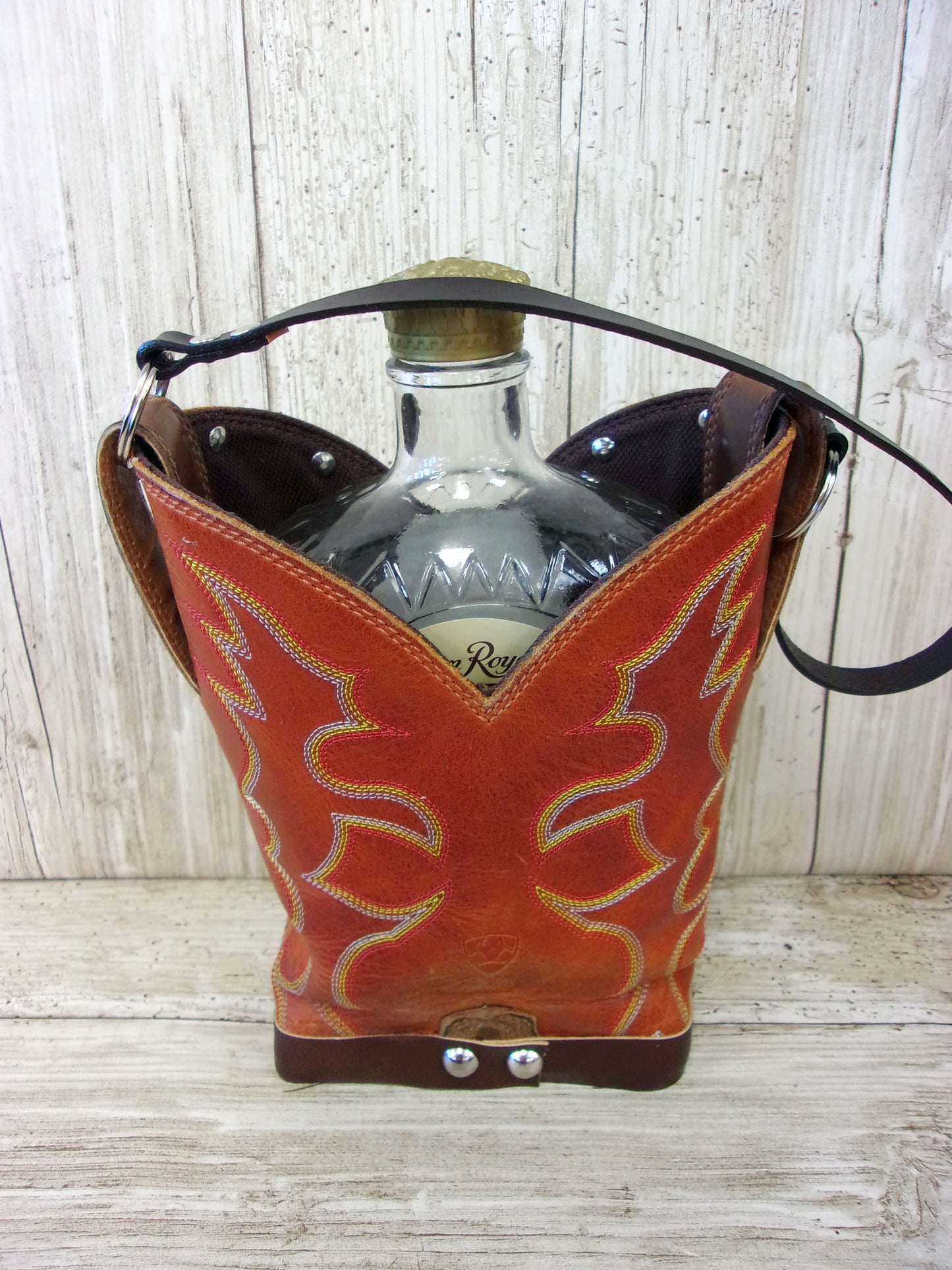 Cowboy Boot Whiskey Tote CR155