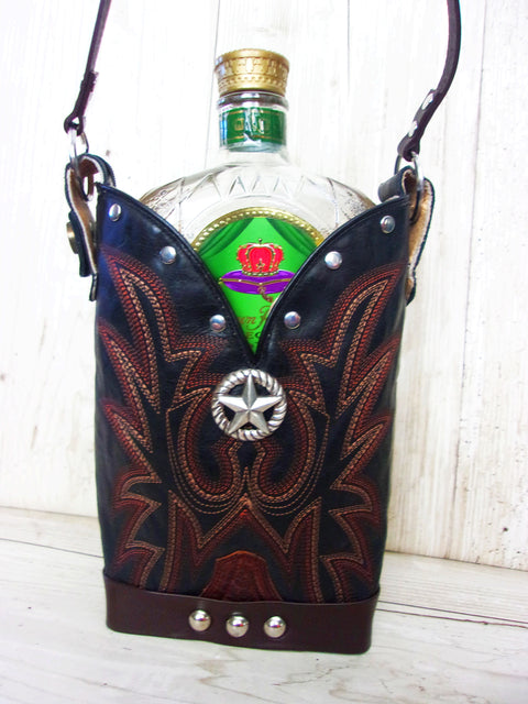 Cowboy Boot Whiskey Tote CR204