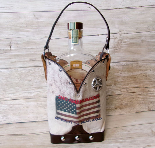 Cowboy Boot Whiskey Tote CR234