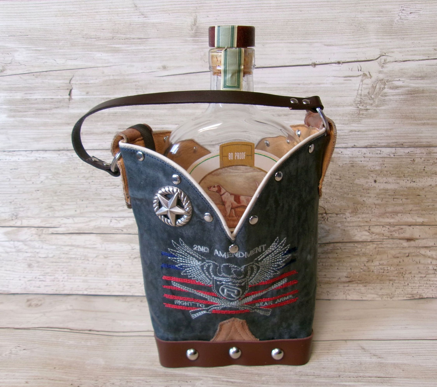 Cowboy Boot Whiskey Tote CR236