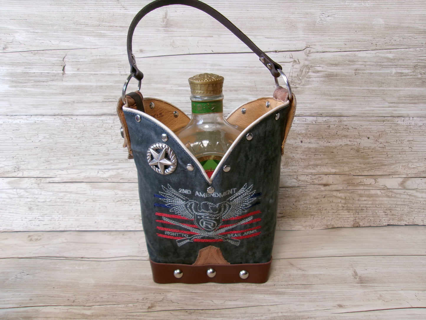 Cowboy Boot Whiskey Tote CR236