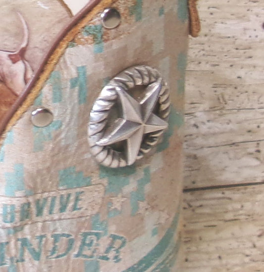 Cowboy Boot Whiskey Tote CR240 handcrafted from cowboy boots. Shop Barware at ChrisThompsonBags.com and buy the best ["Barware","Birddog","Bottle","Caddy","Crown","Tote","Whiskey"] at Chris Thompson Bags.