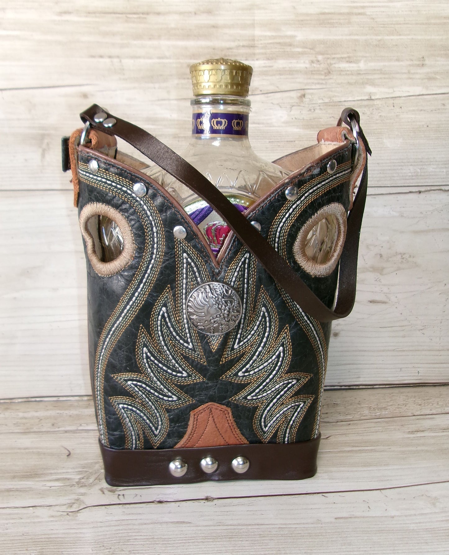 Cowboy Boot Whiskey Tote CR265