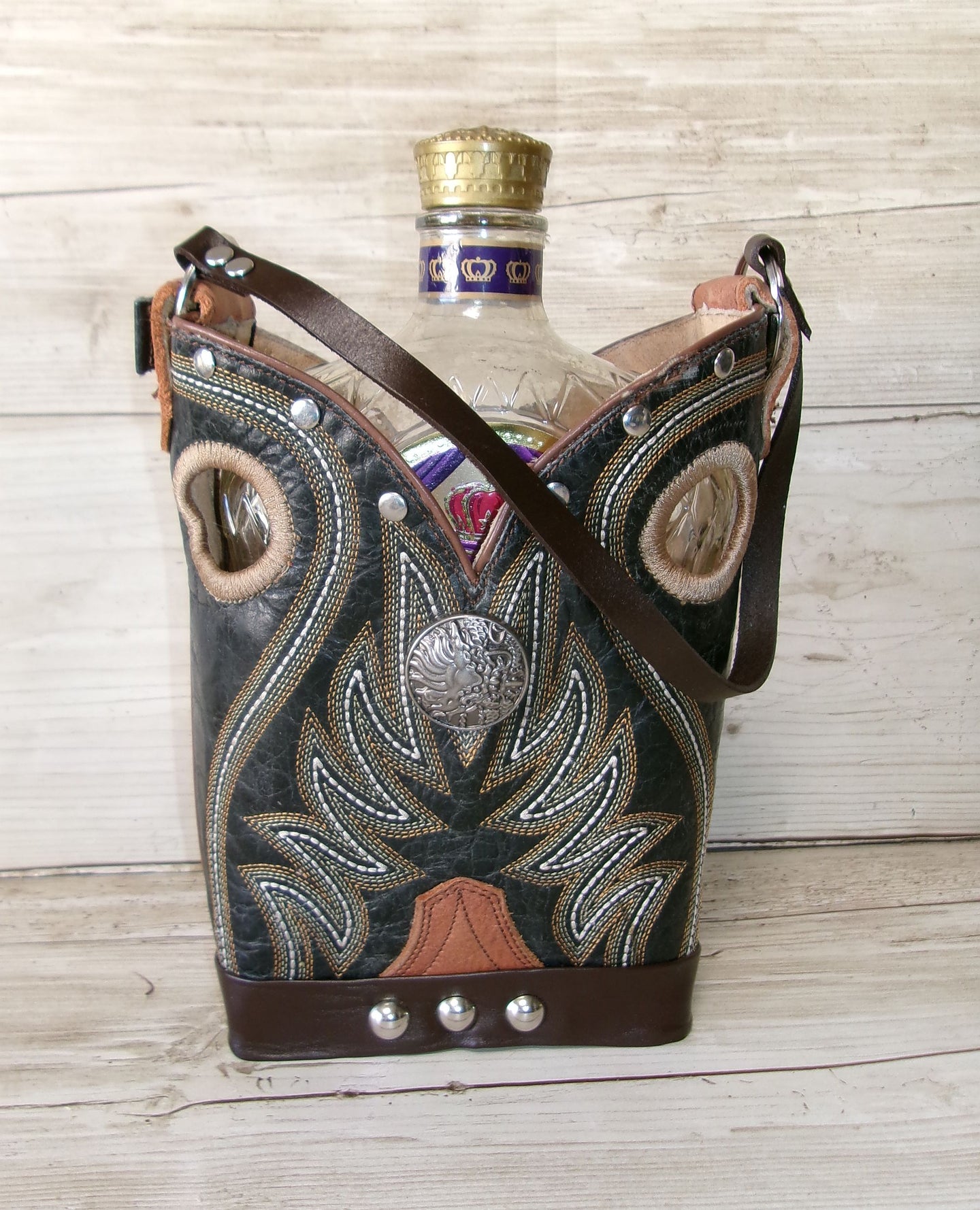 Cowboy Boot Whiskey Tote CR265