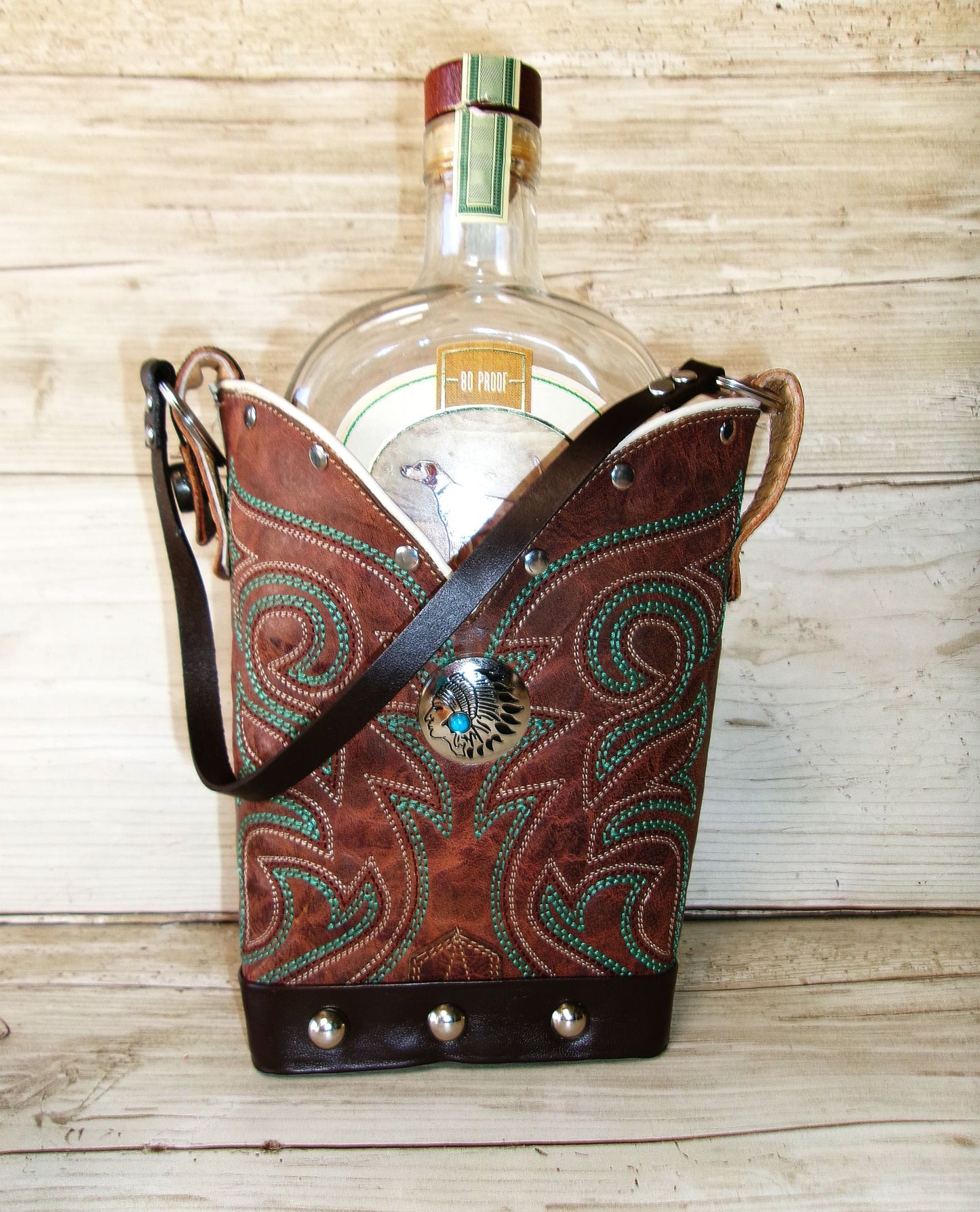 Cowboy Boot Whiskey Tote CR266