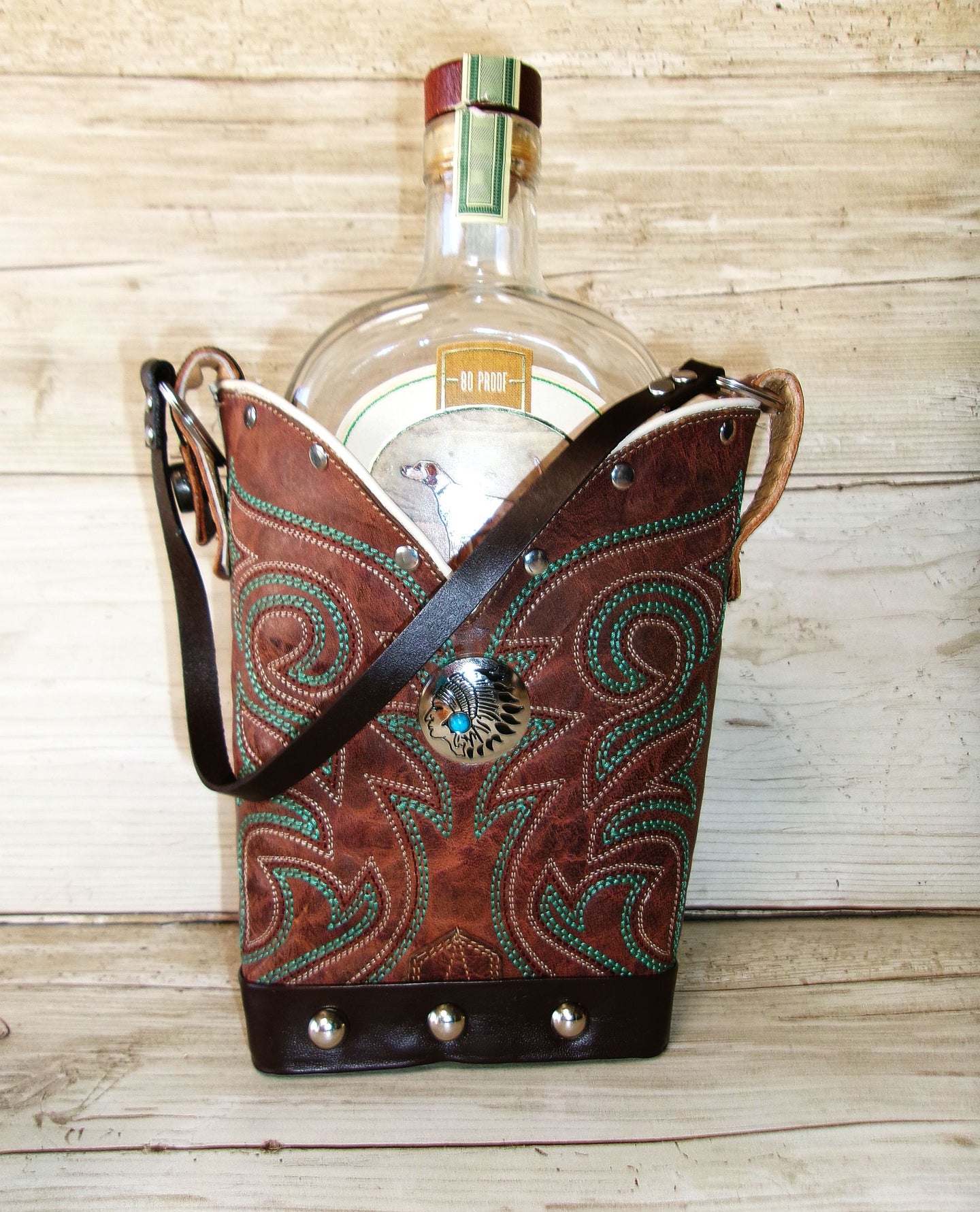 Cowboy Boot Whiskey Tote CR266