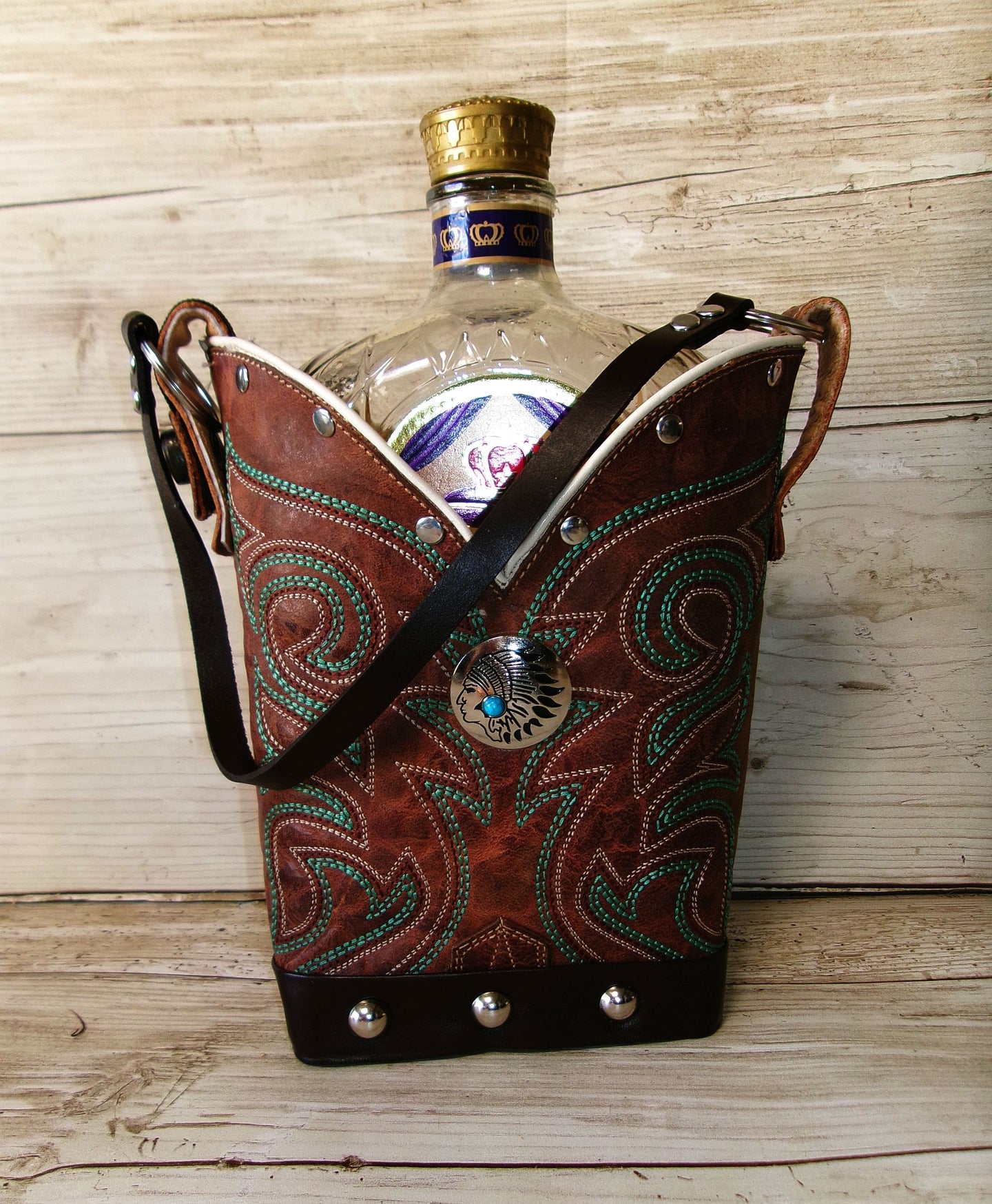 Cowboy Boot Whiskey Tote CR266