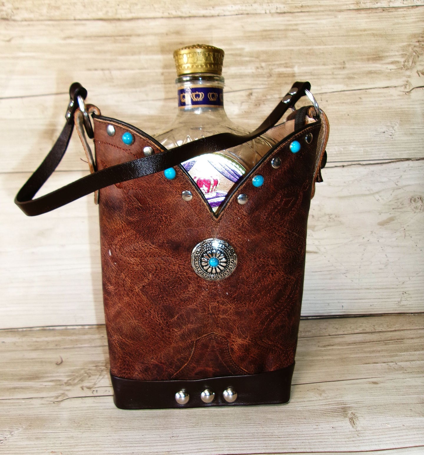 Cowboy Boot Whiskey Tote CR267