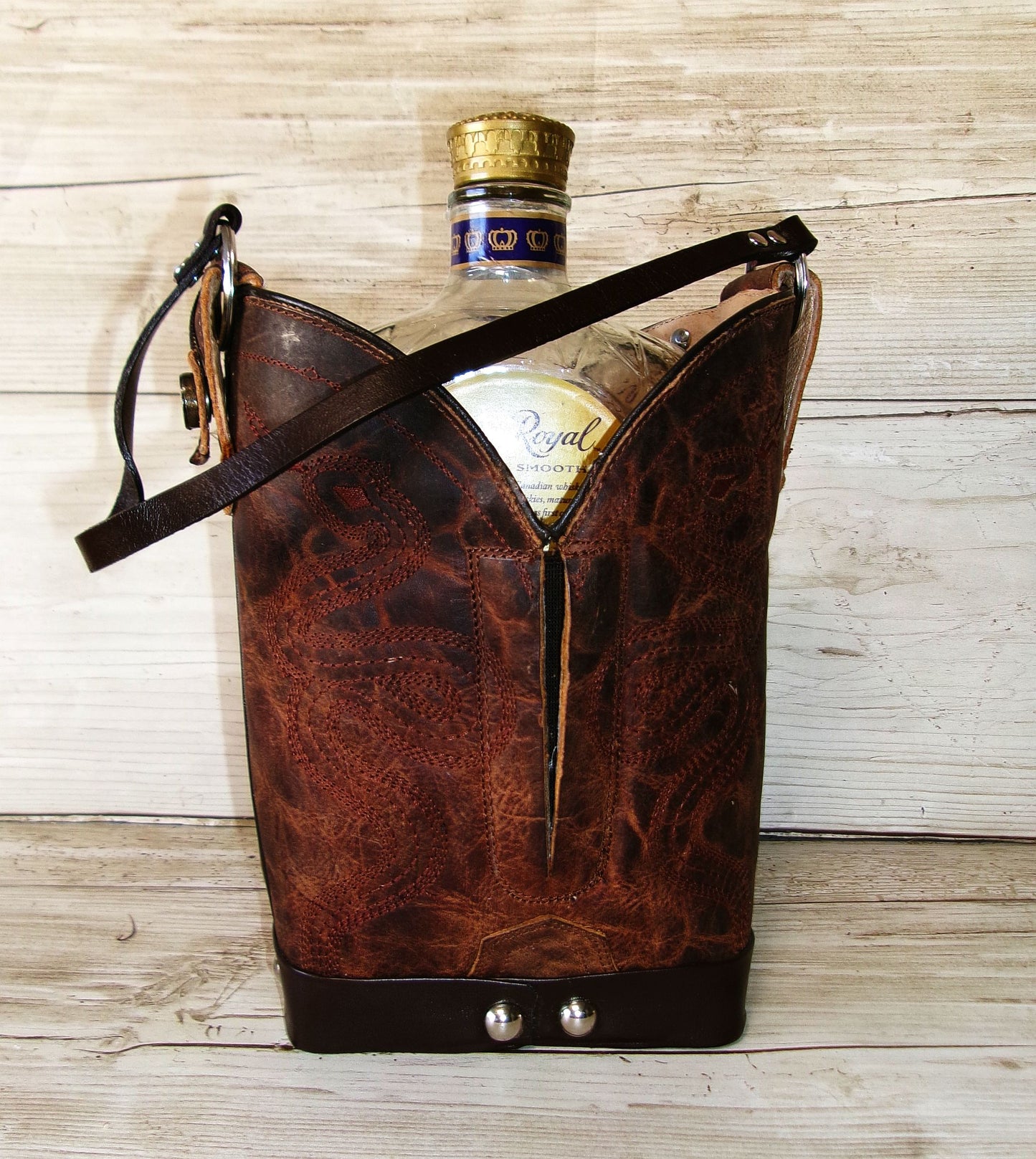 Cowboy Boot Whiskey Tote CR267