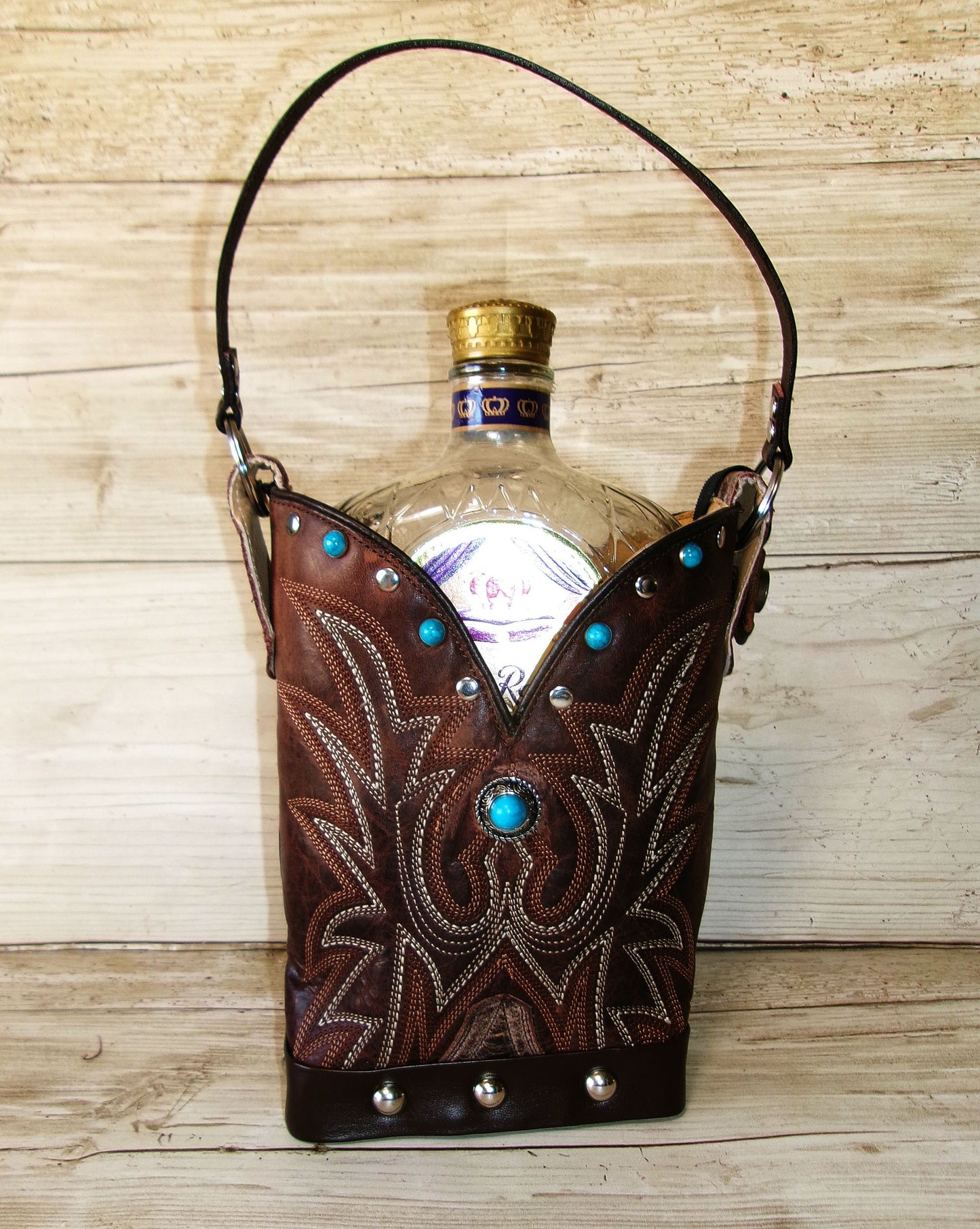 Cowboy Boot Whiskey Tote CR268