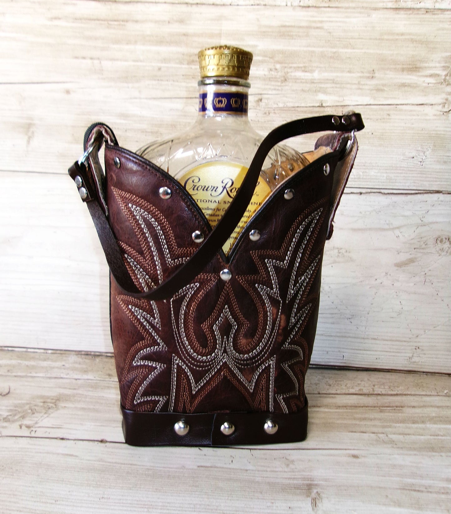 Cowboy Boot Whiskey Tote CR268