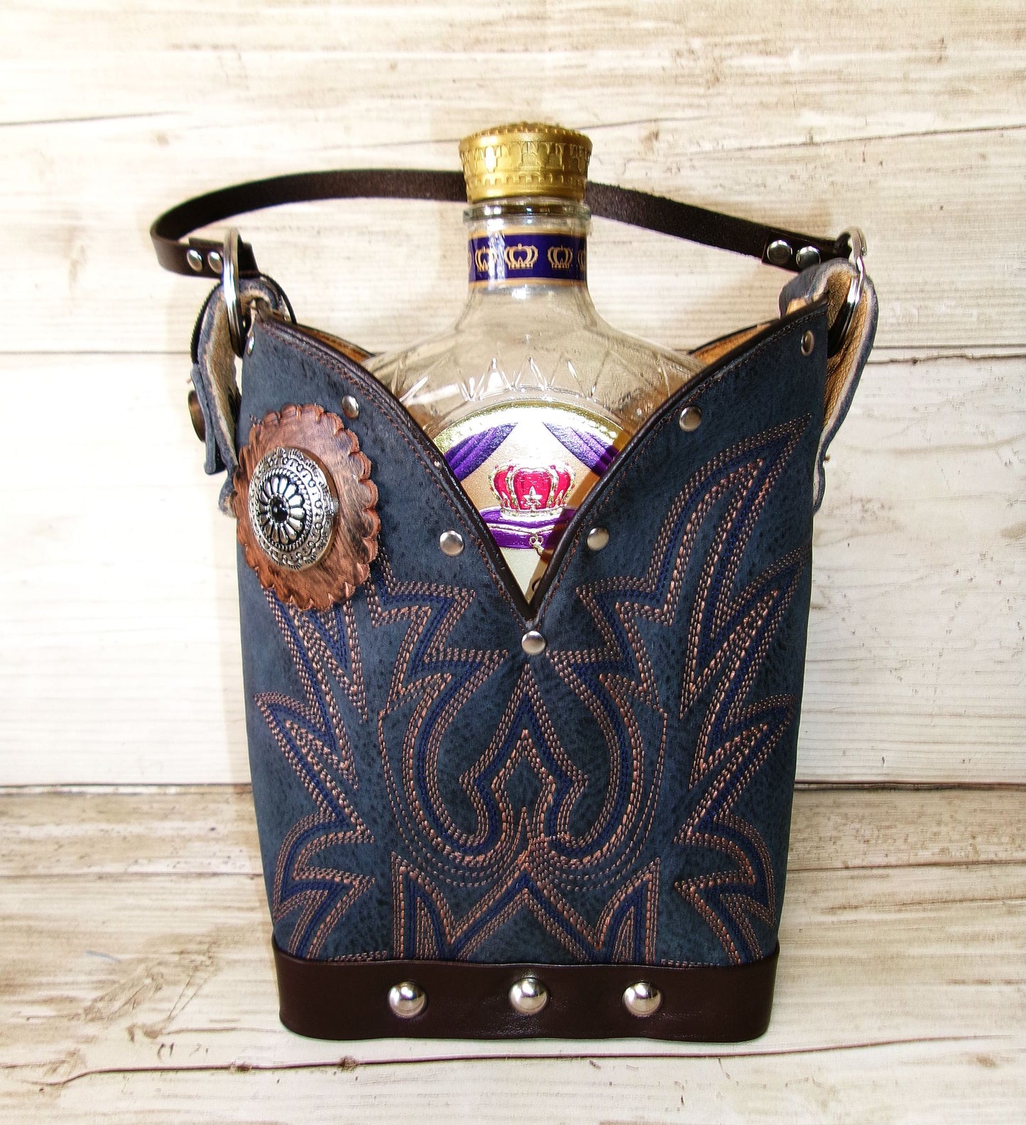 Cowboy Boot Whiskey Tote CR270