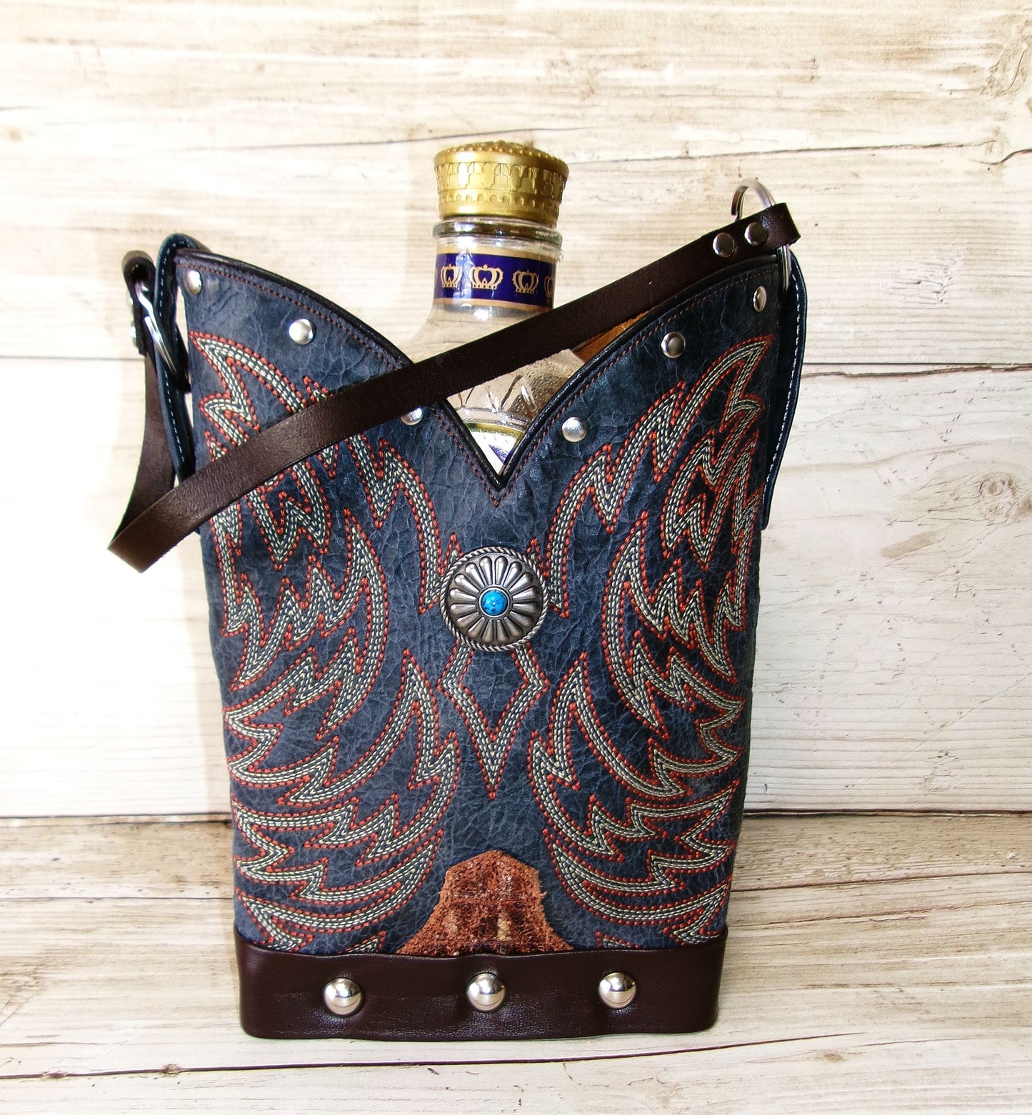 Cowboy Boot Whiskey Tote CR271