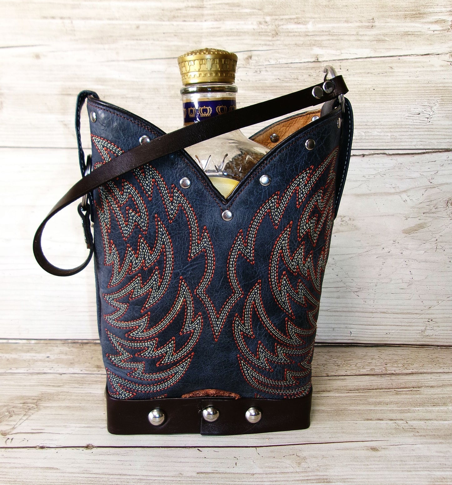 Cowboy Boot Whiskey Tote CR271