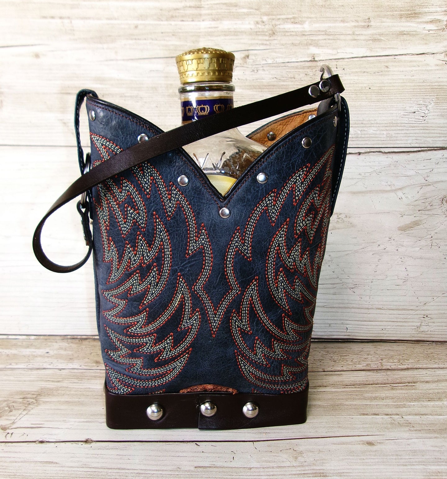 Cowboy Boot Whiskey Tote CR271