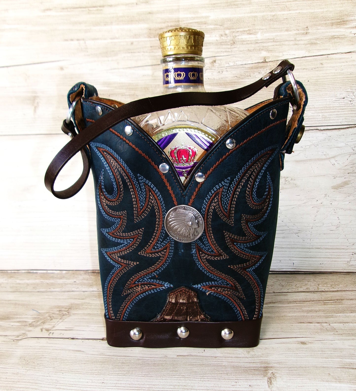 Cowboy Boot Whiskey Tote CR272