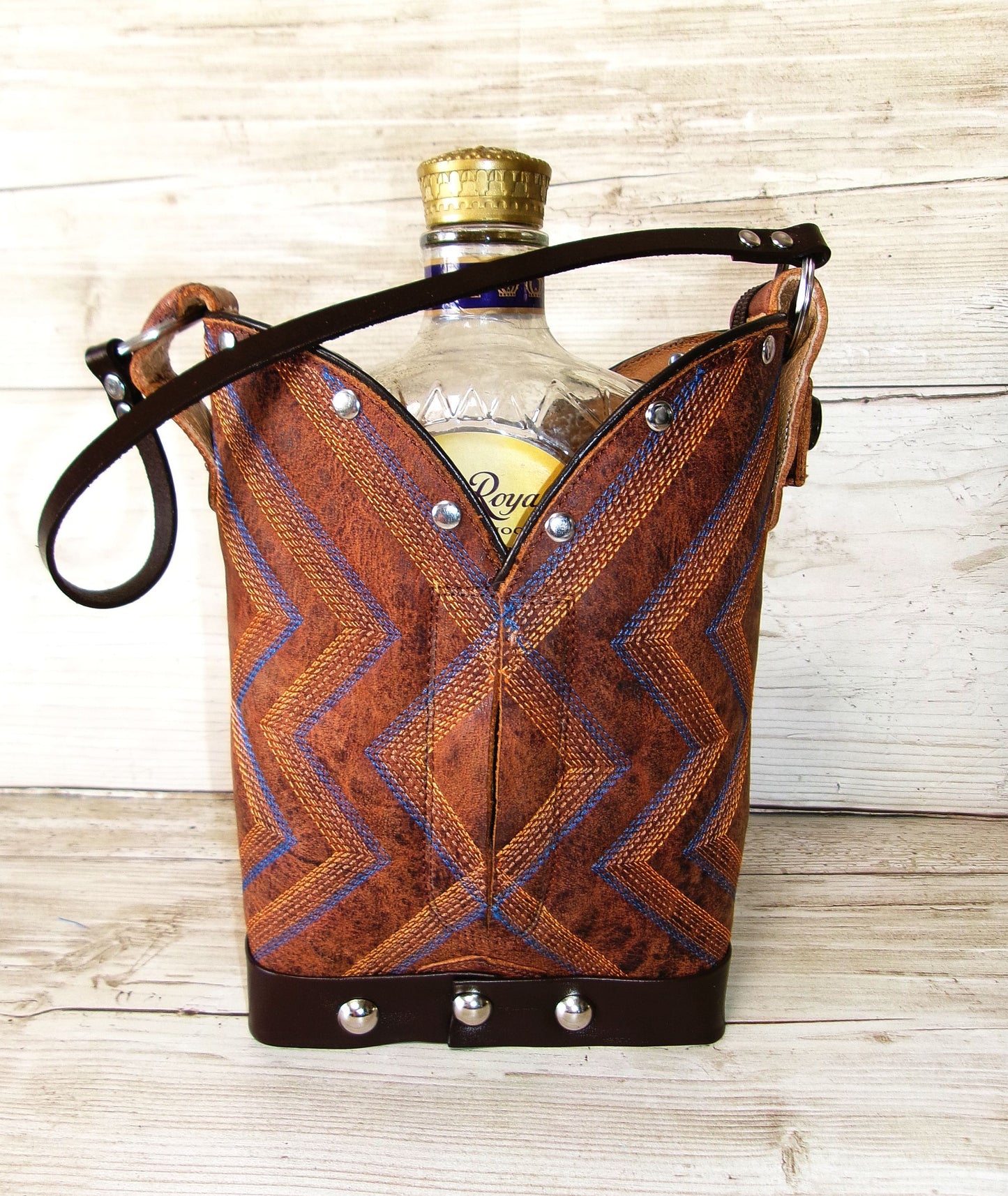 Cowboy Boot Whiskey Tote CR273