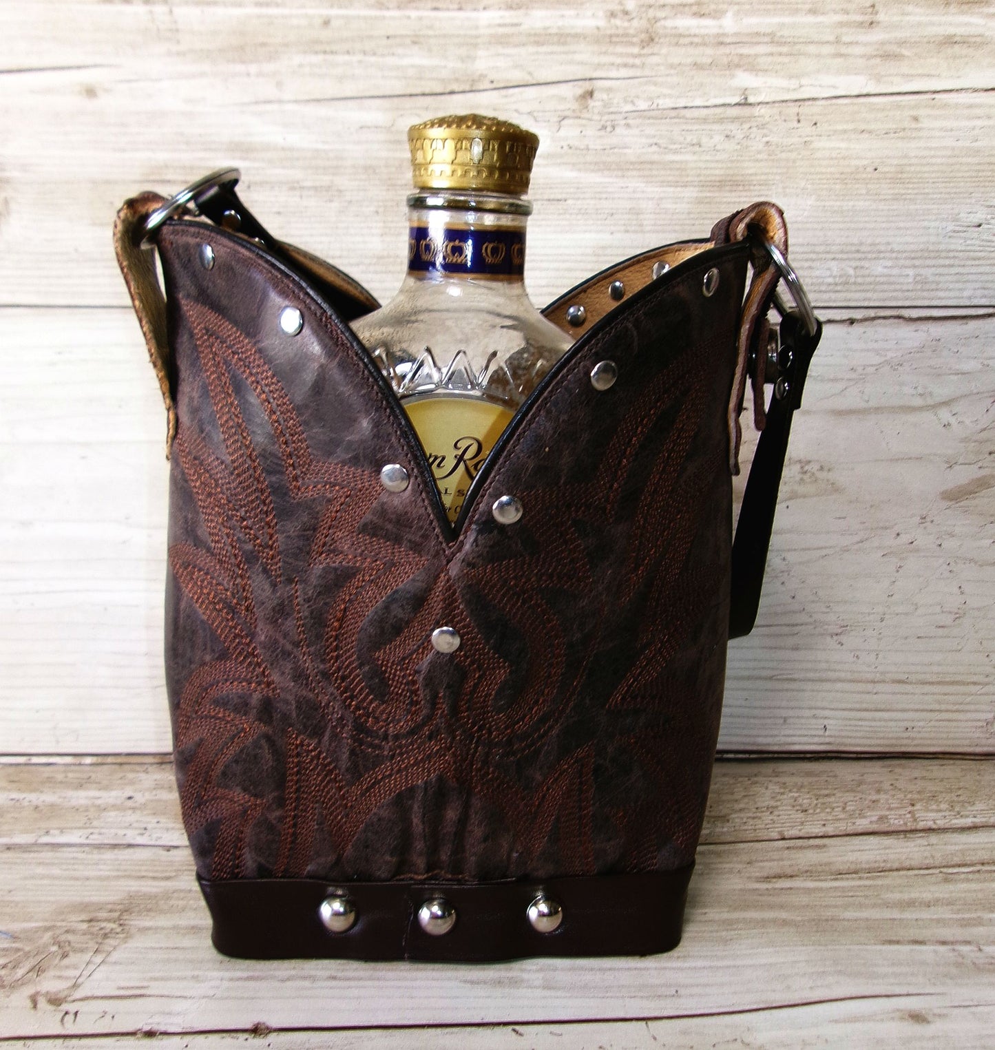 Cowboy Boot Whiskey Tote CR274