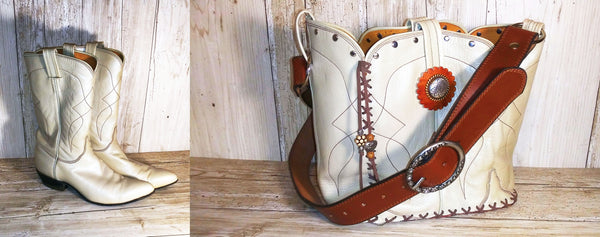 custom purses, custom handbags, memorial purses, purses made from cowboy boots, handbags made from cowboy boots, cowboy boot purses custom made